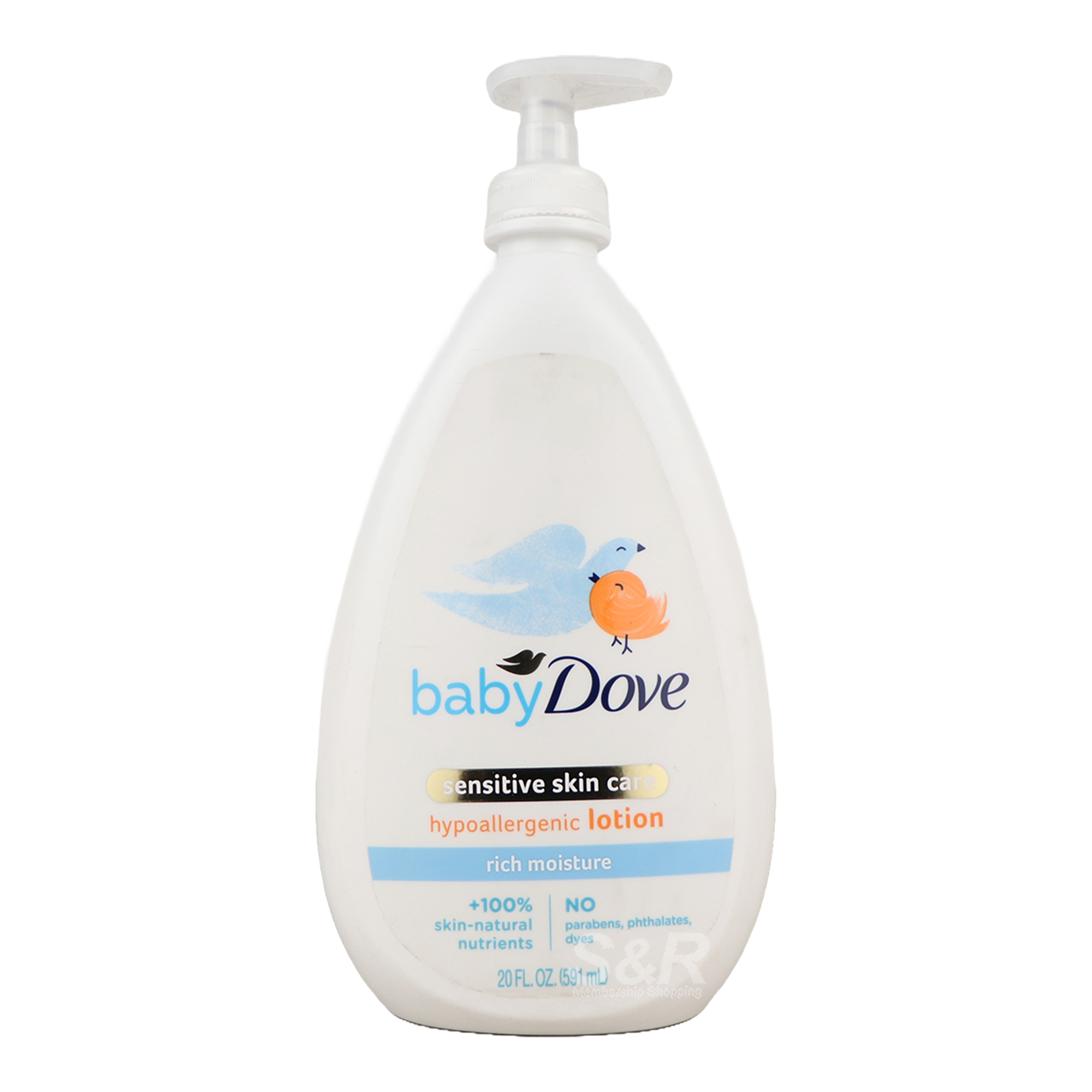 Baby Dove Sensitive Skin Care Hypoallergenic Lotion Rich Moisture 591mL